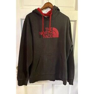 The North Face Men’s XL Pullover Hoodie Black/Red Logo